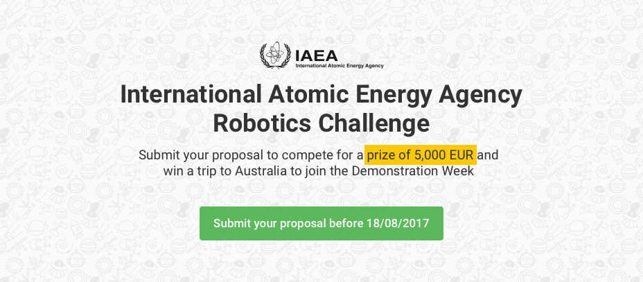The International Atomic Energy Agency (IAEA) partners with Innoget in an international Robotics Challenge